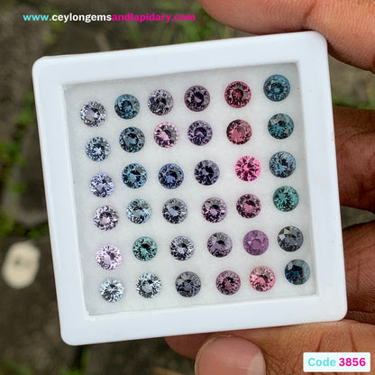 Spinel Rounds Multicolor Natural Unheated Parcel of 12.85 Ct / 36 Loose Gemstones For Jewelry Making 💎✨
