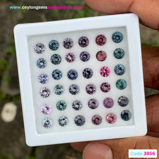 Spinel Rounds Multicolor Natural Unheated Parcel of 12.85 Ct / 36 Loose Gemstones For Jewelry Making 💎✨