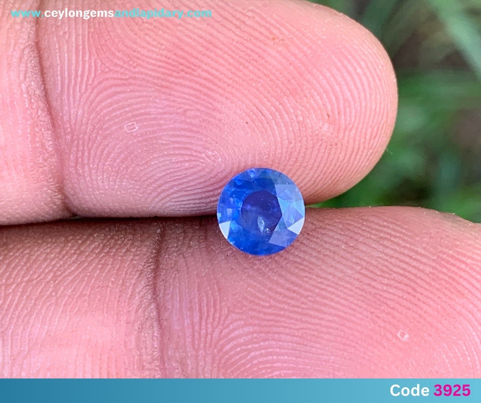 ✨ Blue Sapphire 6.2 mm Round Heated Only 1.03 Ct Natural Loose Gemstone 💎