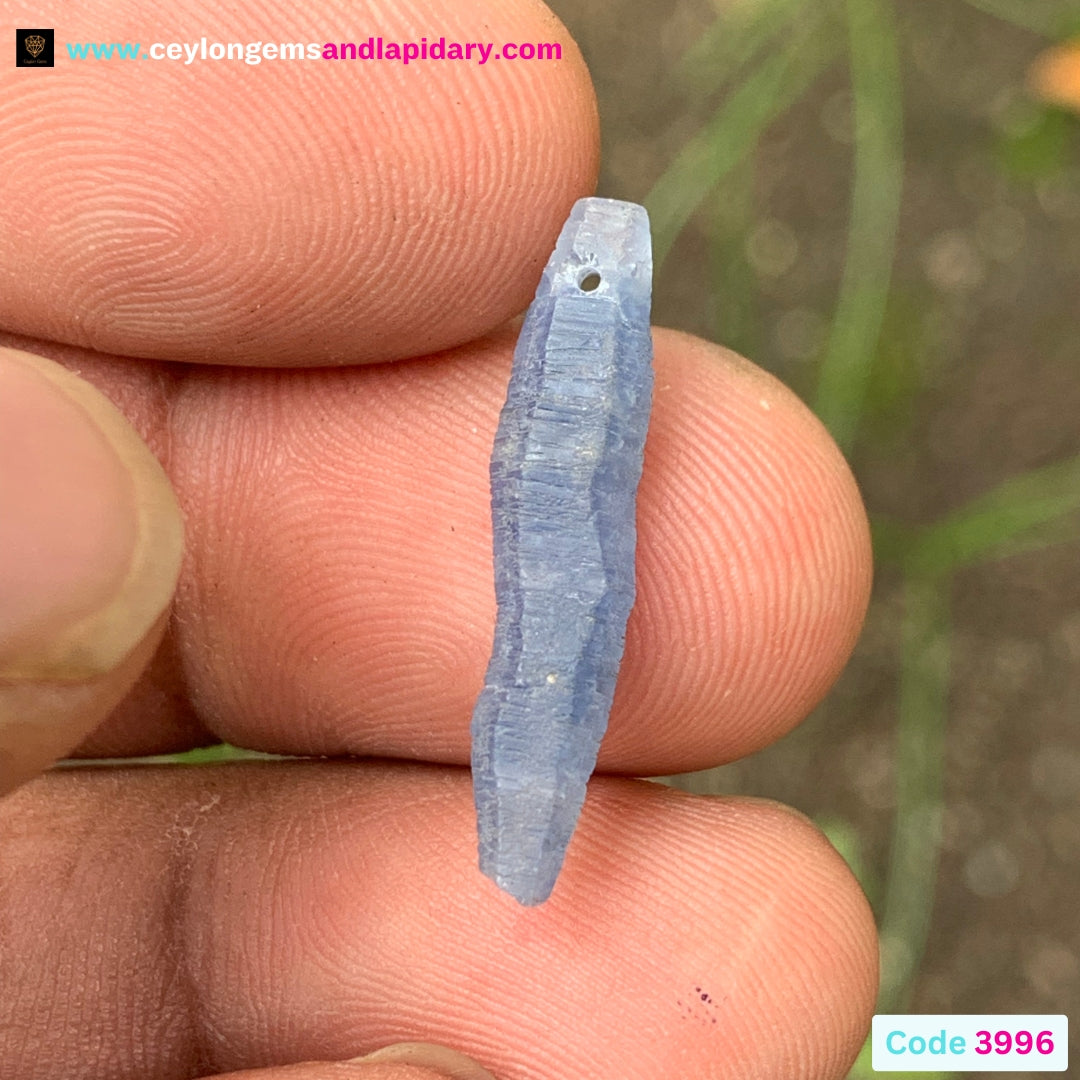 Unheated Sapphire Crystal 6.56 Ct Drilled Corundum for Pendant 💎✨