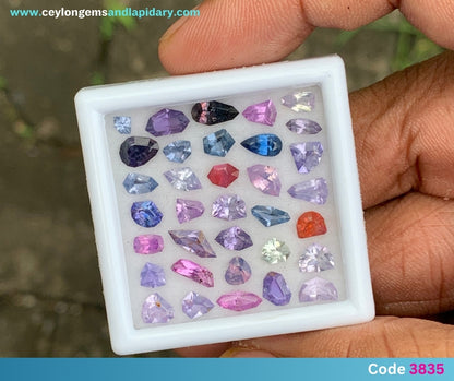 Unheated Multicolor Sapphire Parcel - Fancy Geometric Shapes (10.64 Ct) 💎