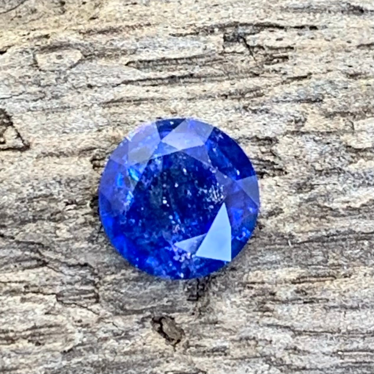 Blue Sapphire 6.3 mm Round Heated Only 1.07 Ct Natural Loose Gemstone