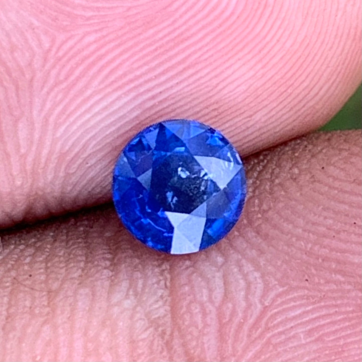 Blue Sapphire Round Cut 0.73 Ct Natural Loose Gemstone For Jewelry Making 💎✨