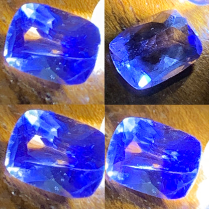 Unheated Blue Sapphire Certified Rectangular Cushion 1.26 Ct Natural Loose Gemstone