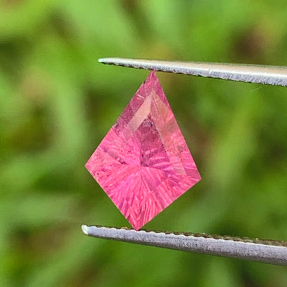 Pink Garnet Concave Fantasy Cut 1.10 Ct Kite Natural Loose Gemstone
