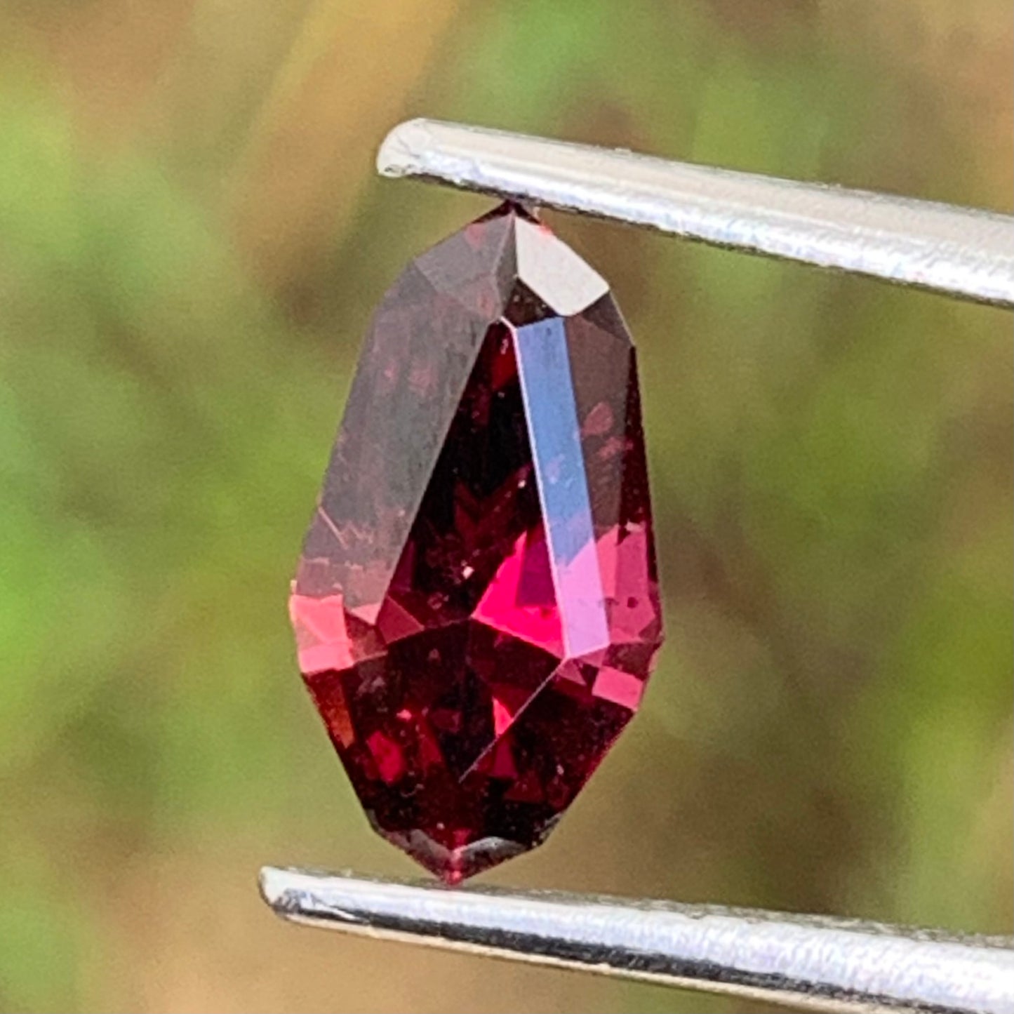 Deep Red Garnet Geometric Cut Shield 1.45 Ct Natural Unheated & Loose Gemstone from Sri Lanka