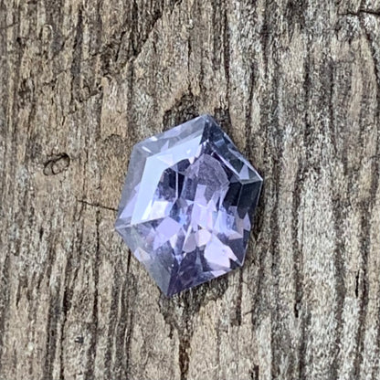 Natural Spinel Grayish Purple Elongated Hexagon 0.95 Ct Ethically Sourced Loose Gemstone For Jewelry Making