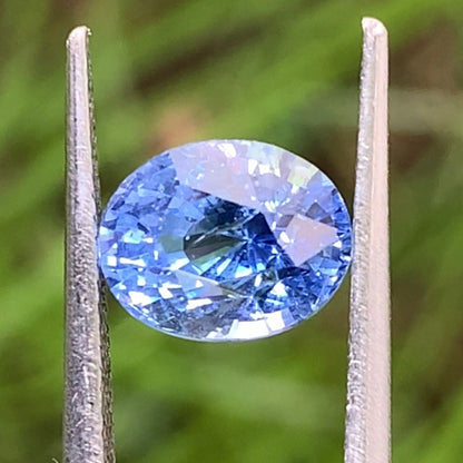 Blue Sapphire Oval 3.5 Ct Natural Earthmined Loose Gemstone from Sri Lanka