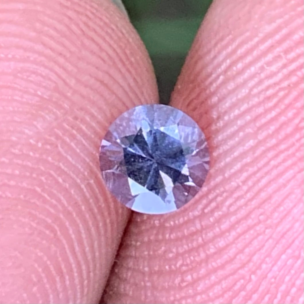 Purplish Gray Spinel Flower Cut Round 4.9 mm / 0.62 Ct Natural Loose Gemstone from Sri Lanka