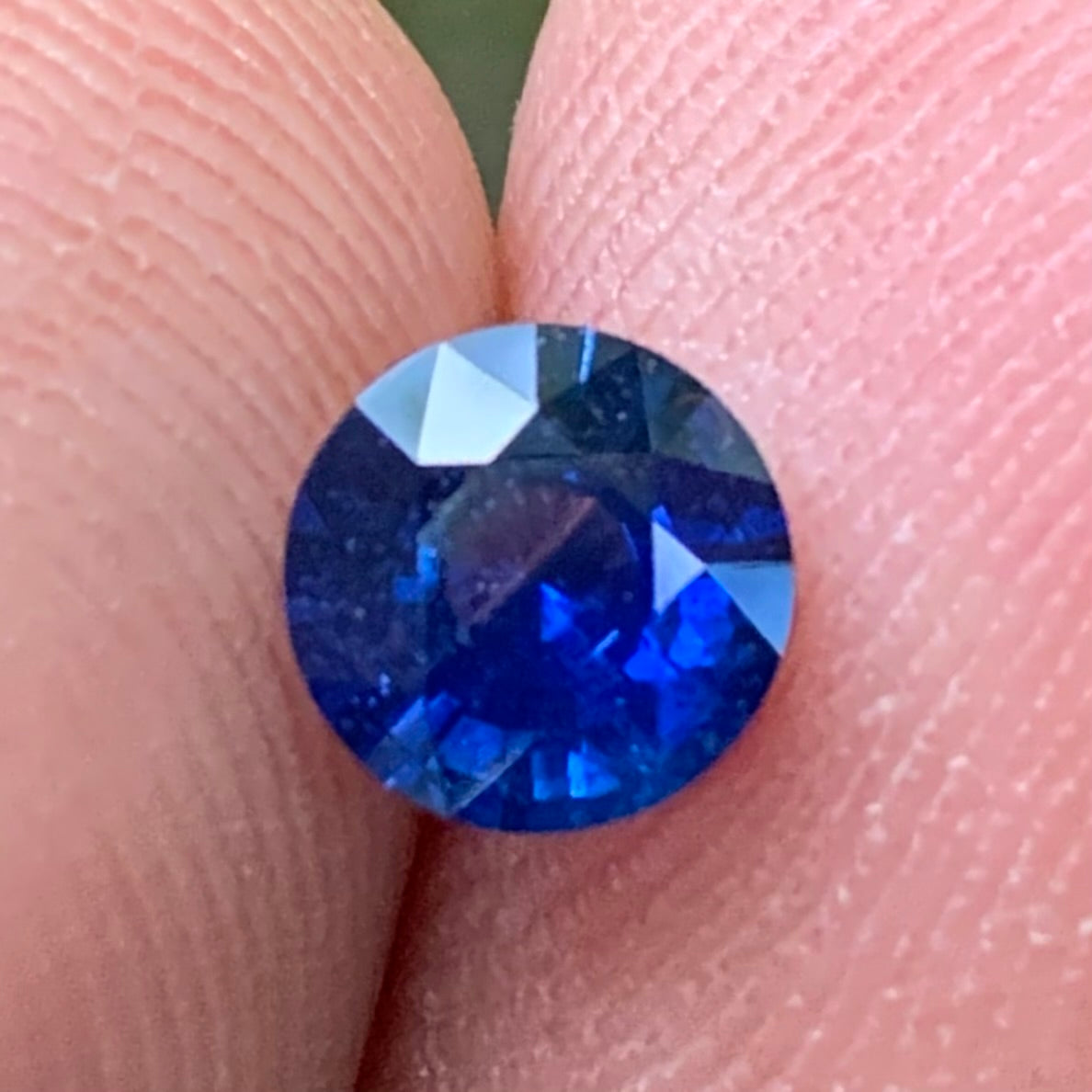 Blue Sapphire 5.7 mm Round Heated Only 0.69 Ct Natural Loose Gemstone