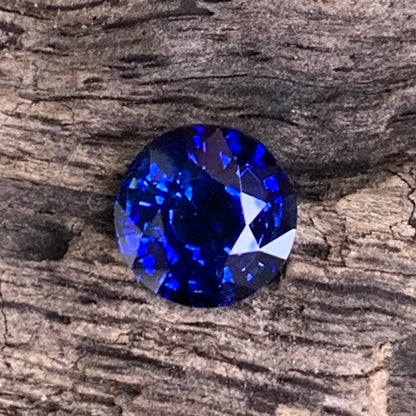 Blue Sapphire 6.5 mm Round Heated Only 1.75 Ct Natural Loose Gemstone for Jewelry Making