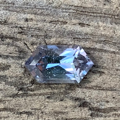 Purple Spinel 0.57 Ct Elongated Hexagon Loose Gemstone For Contemporary Jewelry