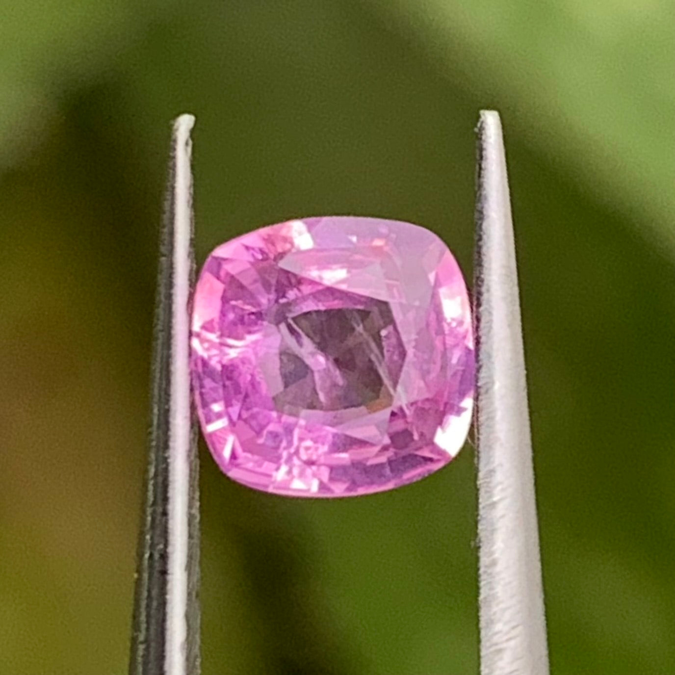 Purplish Pink Sapphire Cushion 0.63 Ct Heated Only Natural Loose Gemstone