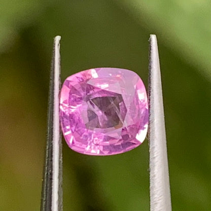 Purplish Pink Sapphire Cushion 0.63 Ct Heated Only Natural Loose Gemstone