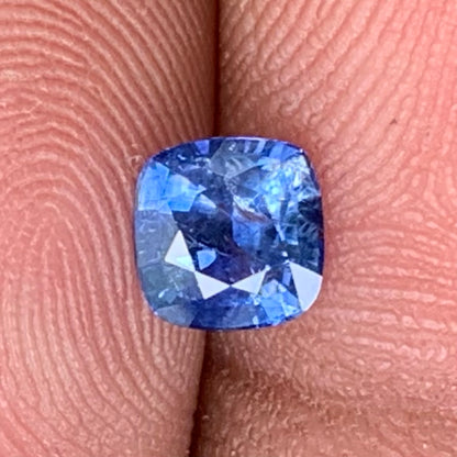Blue Sapphire Cushion 0.89 Ct Heated Only Natural Loose Gemstone For Jewelry Making