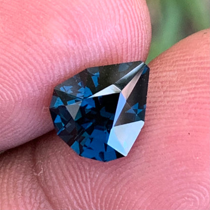 Teal Blue Spinel Shield 2.53 Ct Ceylon Natural Loose Gemstone For Jewelry Making