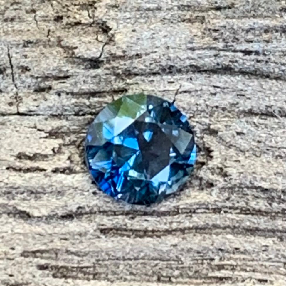 Teal Blue Sapphire 4.2 mm Round Heated Only 0.3 Ct Natural Loose Gemstone