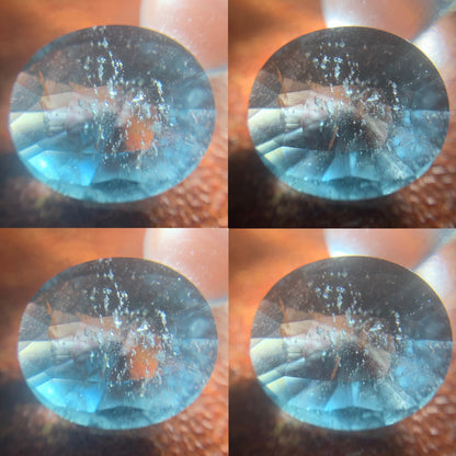 Teal Blue Spinel Oval 1.18 Ct Natural Loose Gemstone