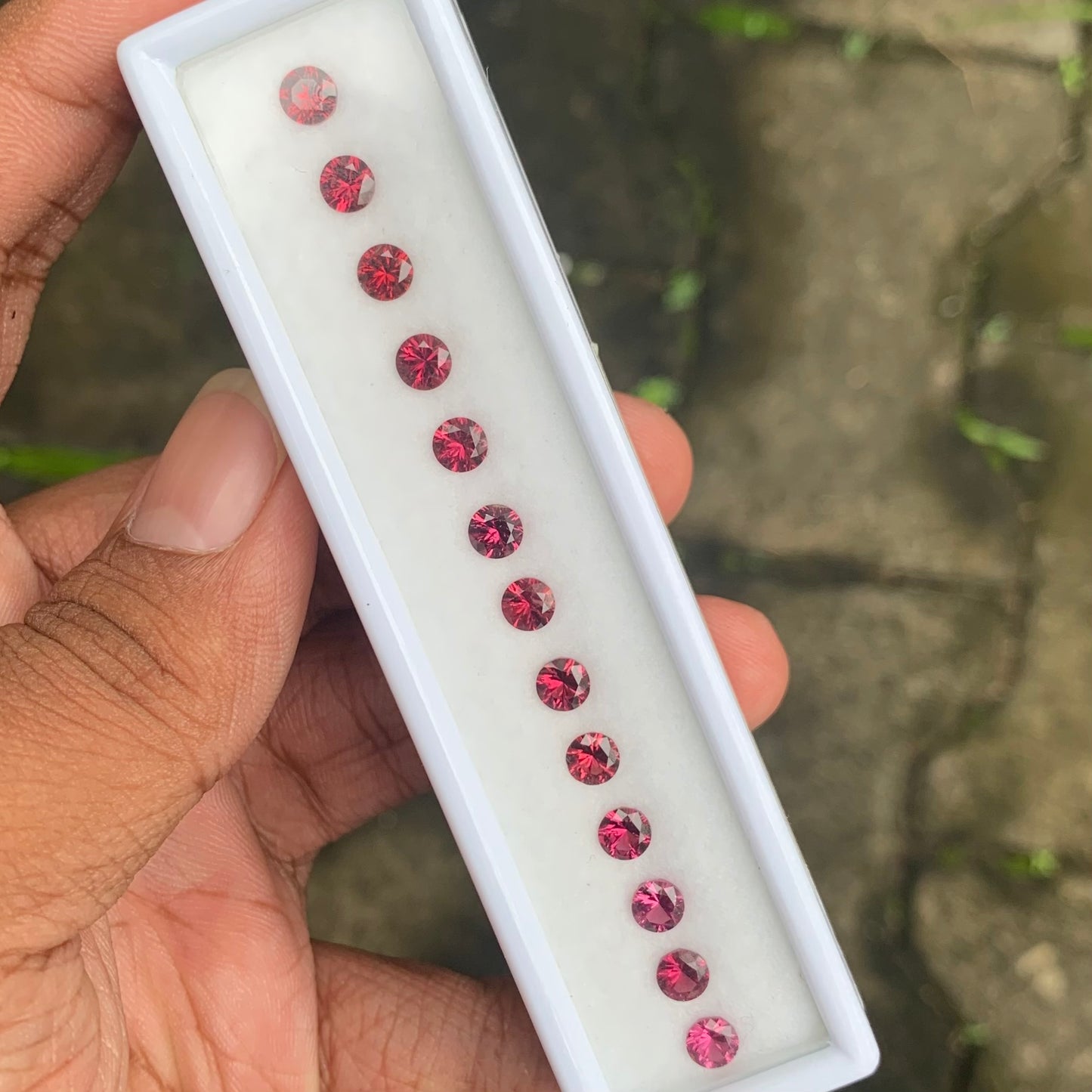 Fantasy Cut Pinkish Red Garnet 6.02 Ct / 13 Stones Loose Gemstone Parcel For Jewelry Making 💎✨