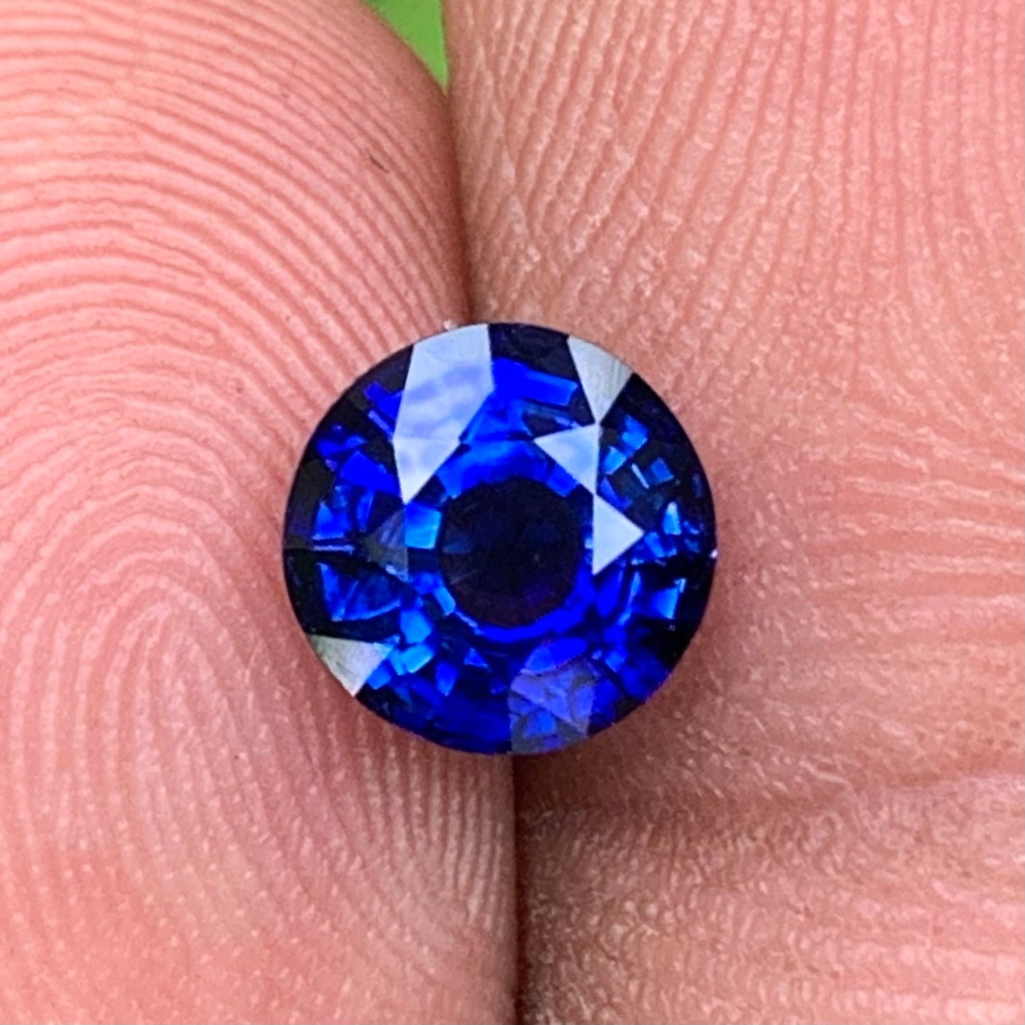 Blue Sapphire 6.5 mm Round Heated Only 1.75 Ct Natural Loose Gemstone for Jewelry Making