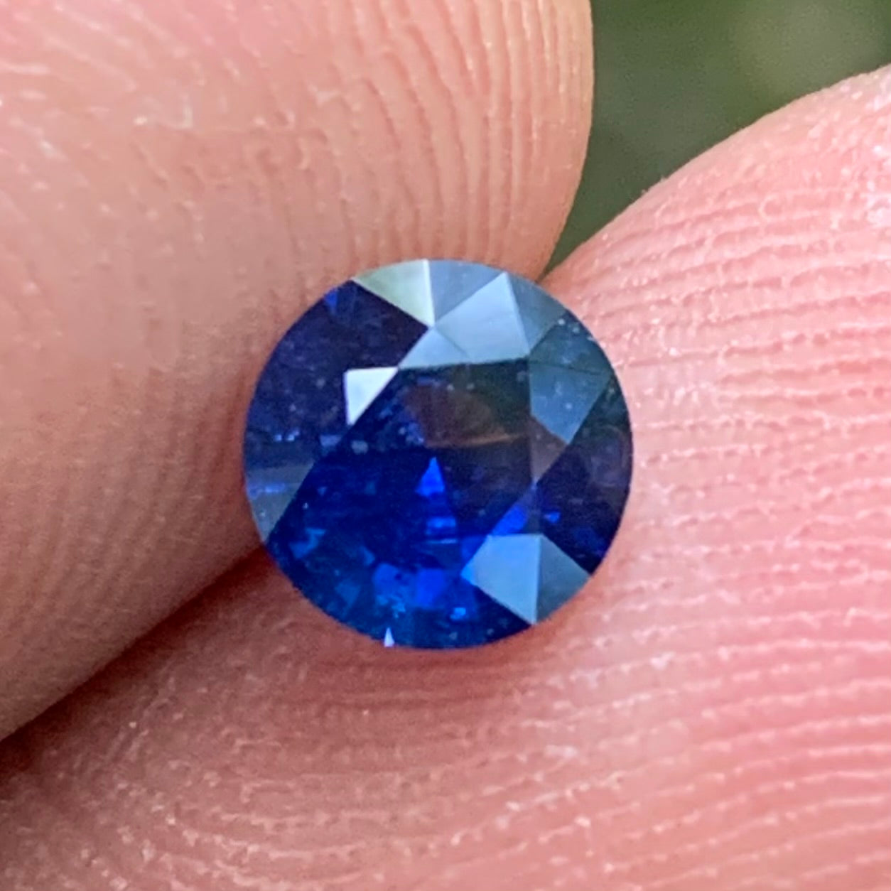 Blue Sapphire 5.7 mm Round Heated Only 0.69 Ct Natural Loose Gemstone