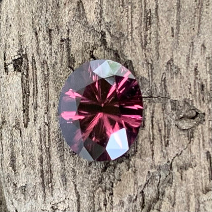 Velvet Spinel Concave Cut / Fantasy Cut Oval 1.13 Ct Natural Loose Gemstone From Sri Lanka