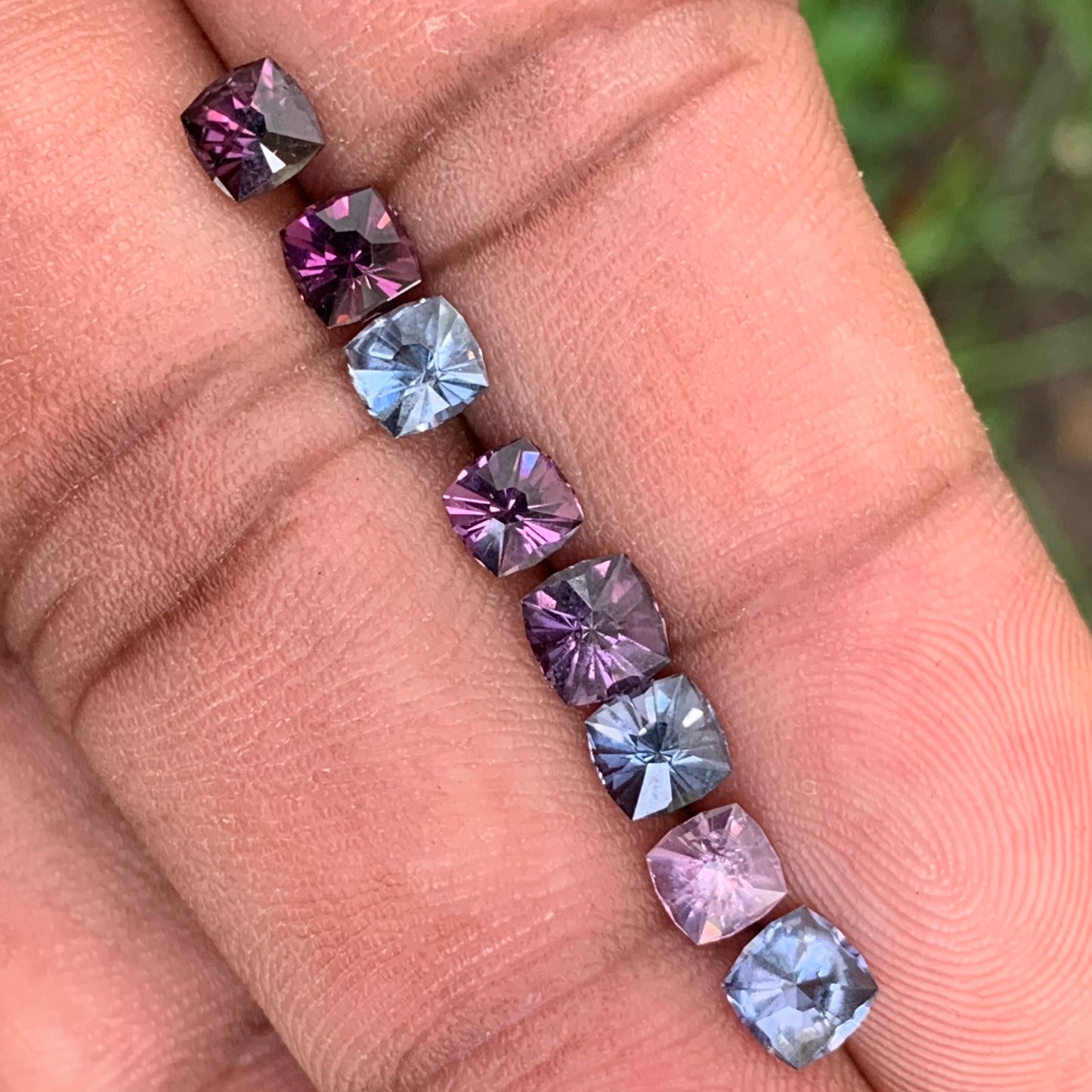 Natural Spinel Signature Flower Cut Loose Gem Parcel of 4.9 Ct / 8 Natural Gemstones For Contemporary Jewelry