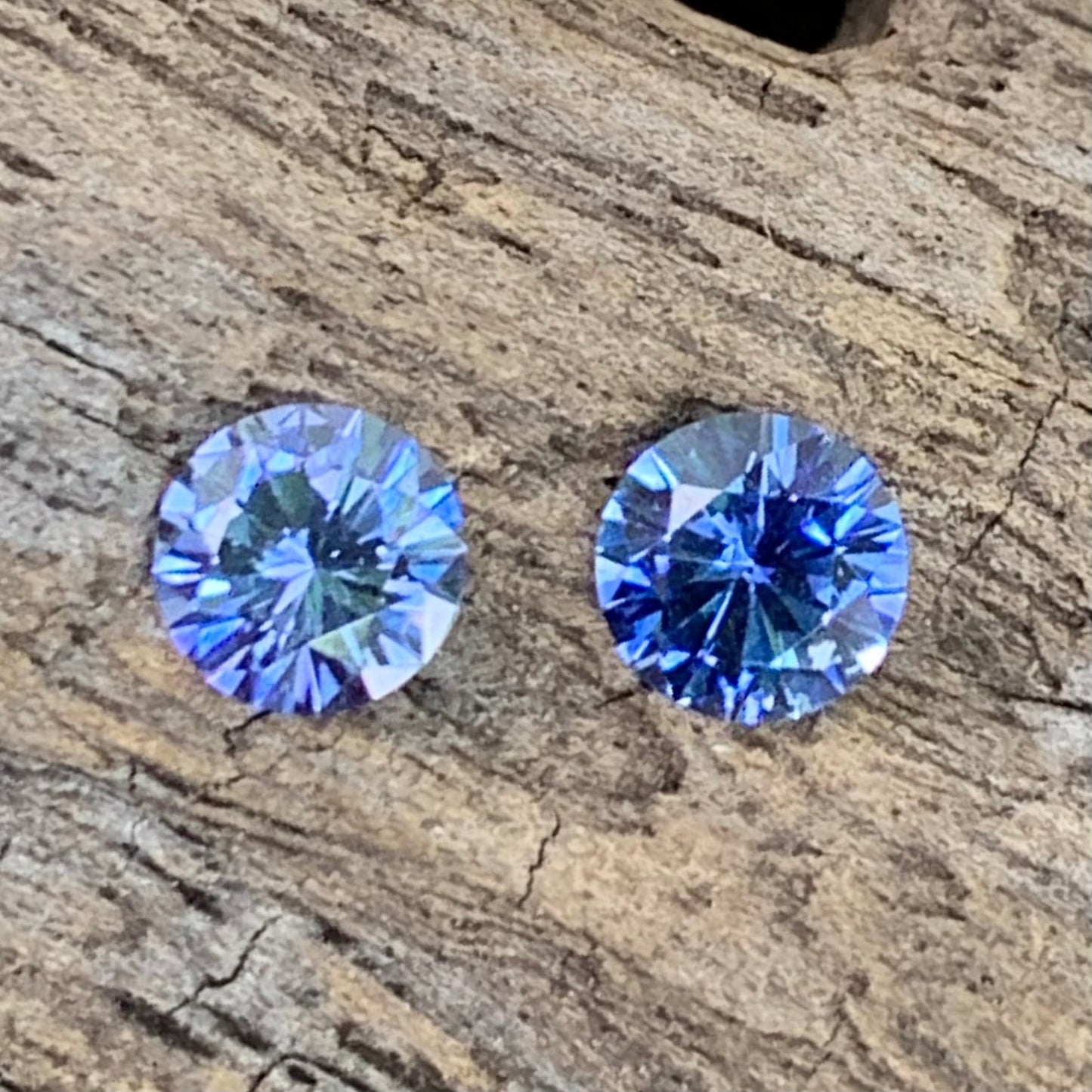 Blue Sapphire Round Pair 4.5 mm / 0.80 Ct Heated Only Natural Loose Gemstones for Earrings