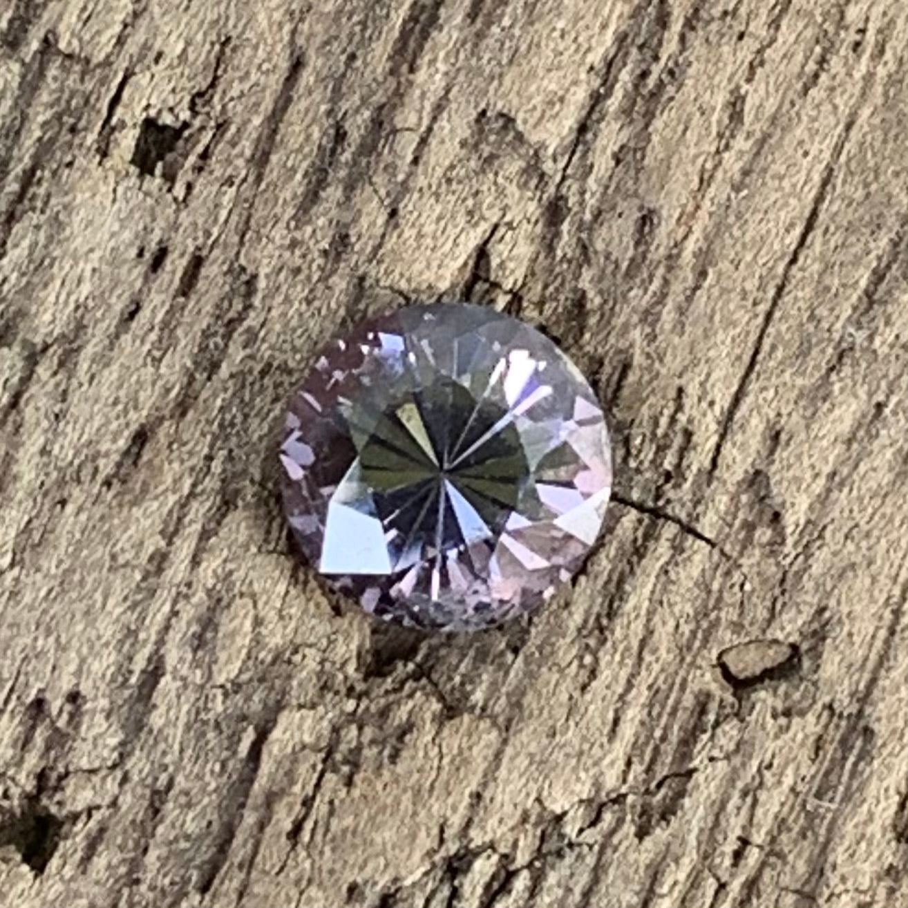 Lavender Spinel Flower Cut Round 5 mm / 0.57 Ct Natural Loose Gemstone from Sri Lanka