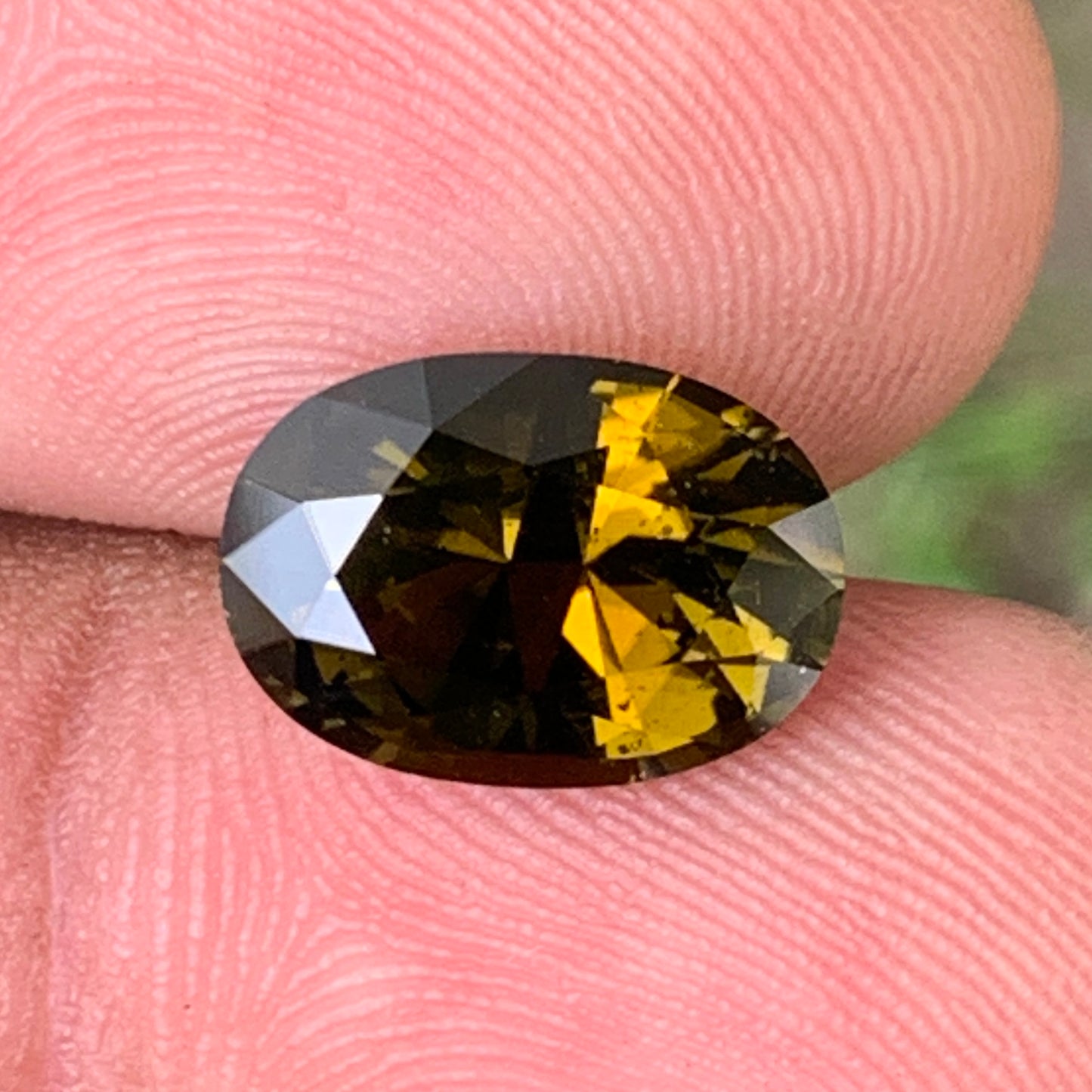 Brownish Green Tourmaline Oval 4.21 Ct Natural Certified Loose Gemstone For Jewelry Making 💎✨