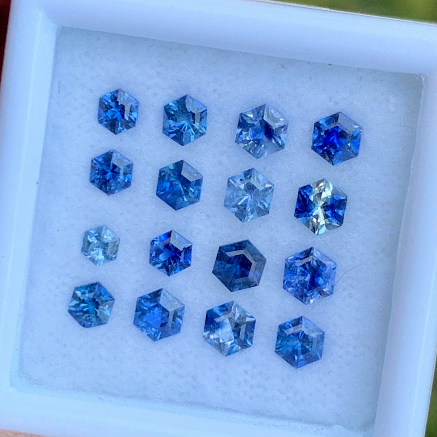 Blue Sapphire 1.78 Ct / 16 Stones Heated Only Natural Loose Gemstone For Jewelry Making