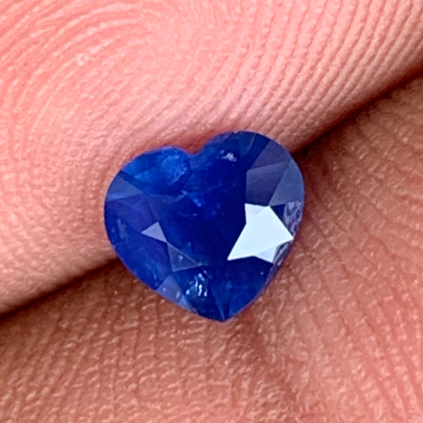 Hazy Blue Sapphire Heart 0.98 Ct Natural Loose Gemstone For Jewelry Making 💎✨