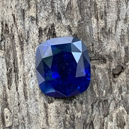 Royal Blue Sapphire Rectangular Cushion 0.82 Ct Heated Only Natural Loose Gemstone For Jewelry Making