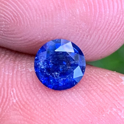 Blue Sapphire 6.3 mm Round Heated Only 1.07 Ct Natural Loose Gemstone