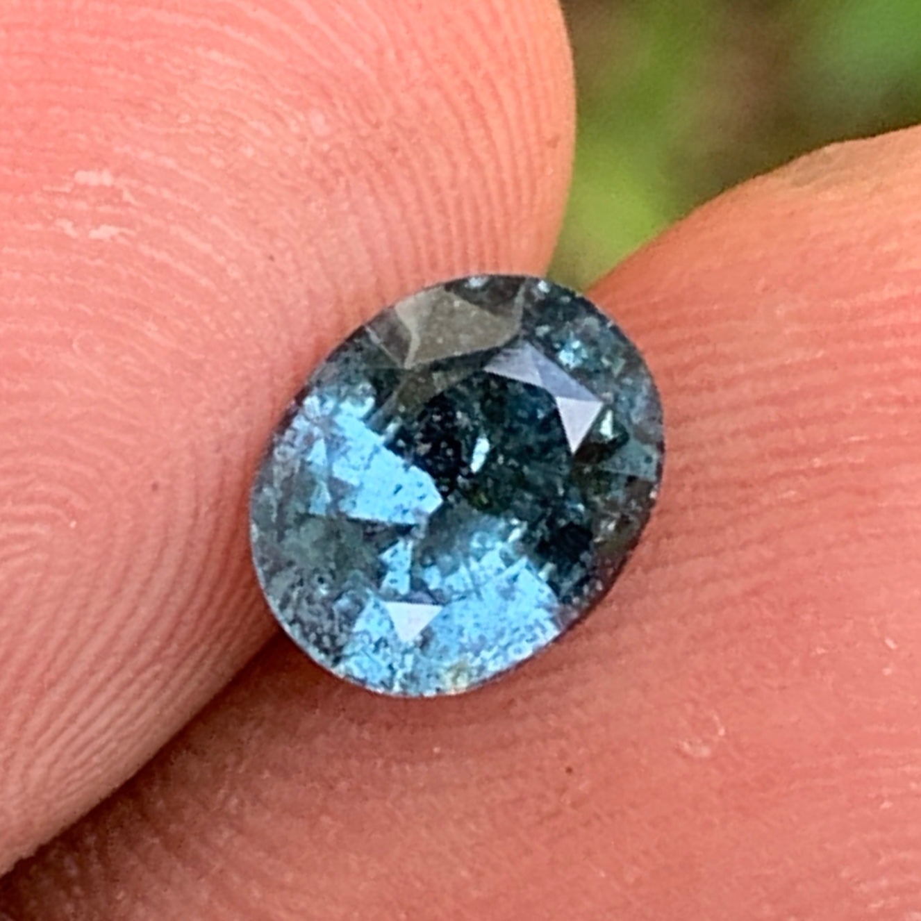 Teal Blue Spinel Oval 1.61 Ct Loose Gemstone For Contemporary Jewelry