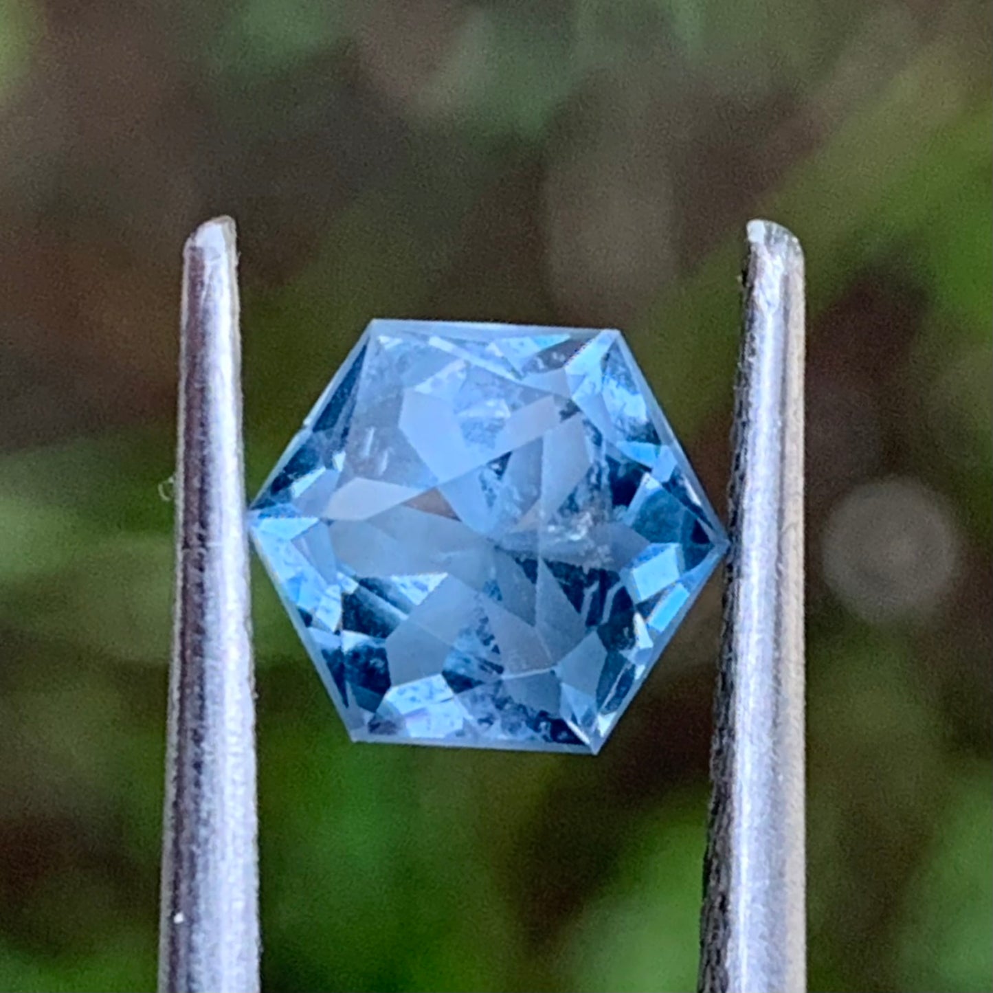 Teal Spinel Hexagon 1.15 Ct Creative Lotus Cut Loose Gemstone