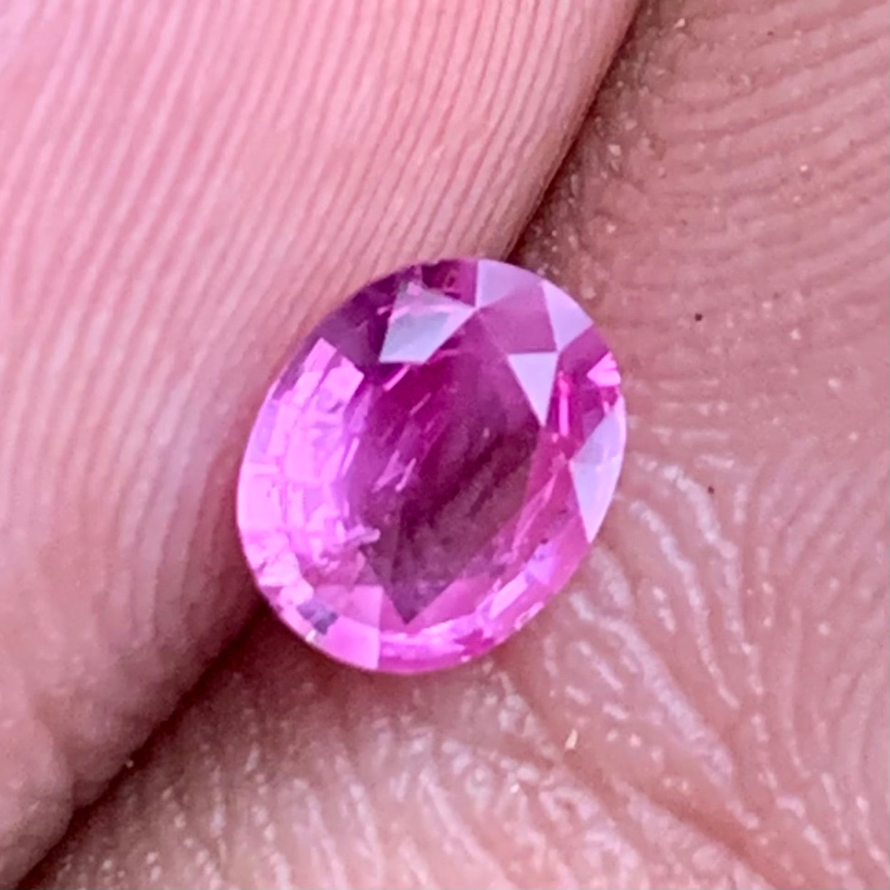 Pink Sapphire Oval 0.59 Ct Natural Loose Gemstone For Jewelry Making