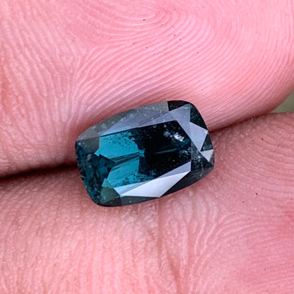 Teal Blue Spinel Rectangular Cushion 1.70 Ct Natural Loose Gemstone For Jewelry Making 💎✨