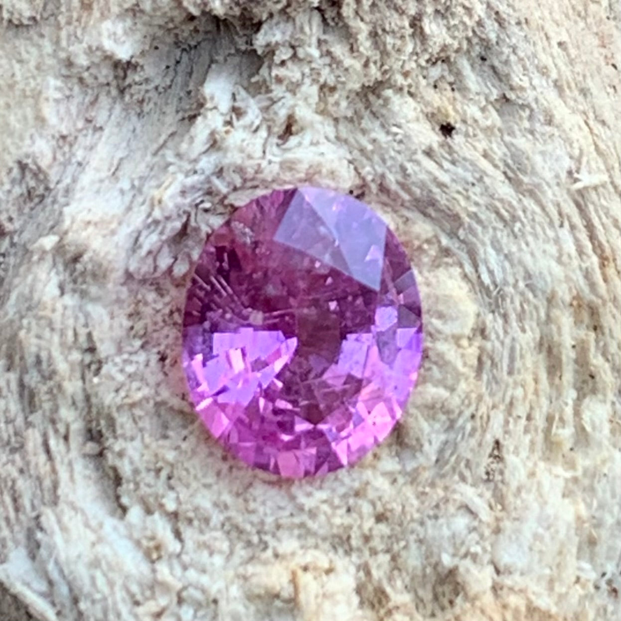 Pink Sapphire Oval 0.87 Ct Natural Loose Gemstone For Jewelry Making
