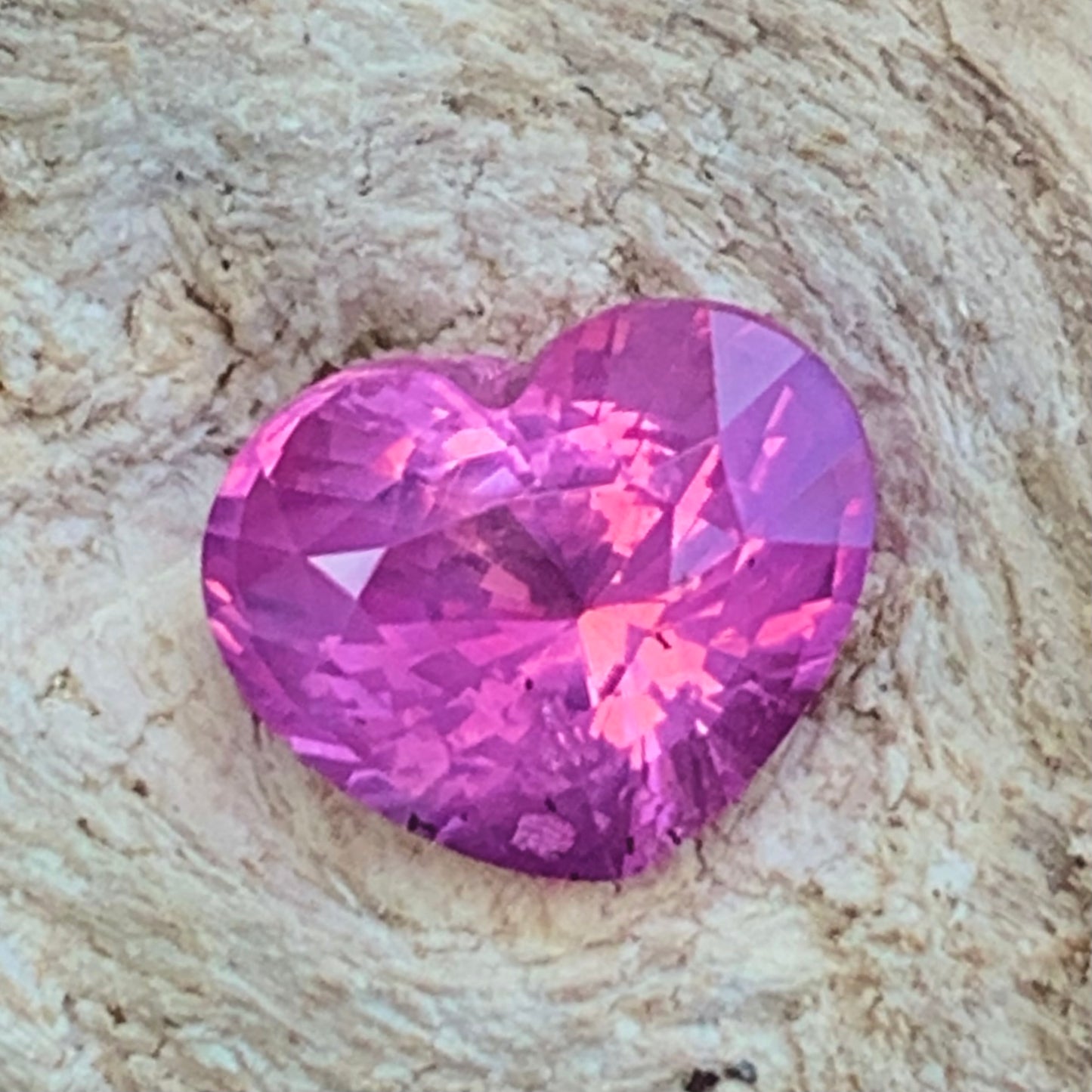 Unheated Pink Sapphire Heart 1.72 Ct Natural Loose Gemstone