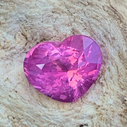 Unheated Pink Sapphire Heart 1.72 Ct Natural Loose Gemstone