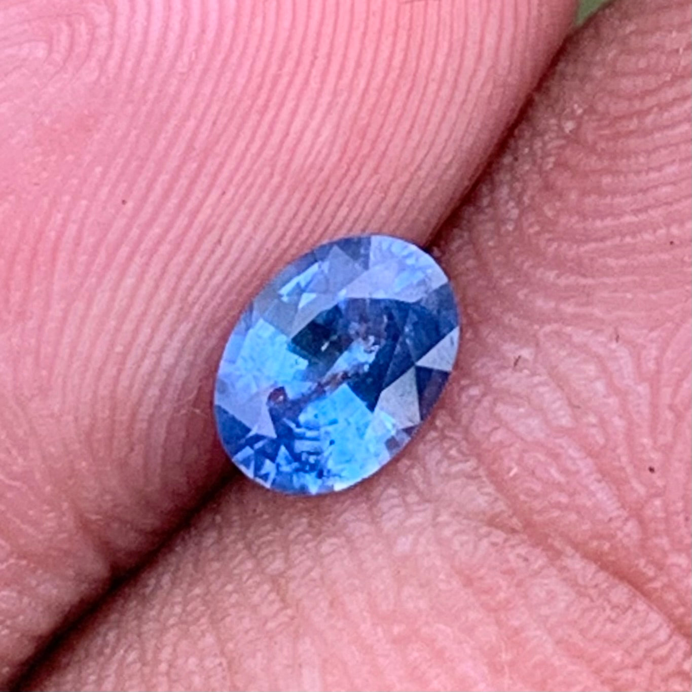 Blue Sapphire Oval 0.55 Ct Natural Loose Gemstone For Jewelry Making