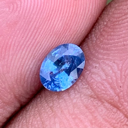 Blue Sapphire Oval 0.55 Ct Natural Loose Gemstone For Jewelry Making