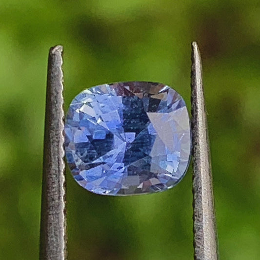 Unheated Blue Sapphire Certified Rectangular Cushion 1.13 Ct Natural Loose Gemstone