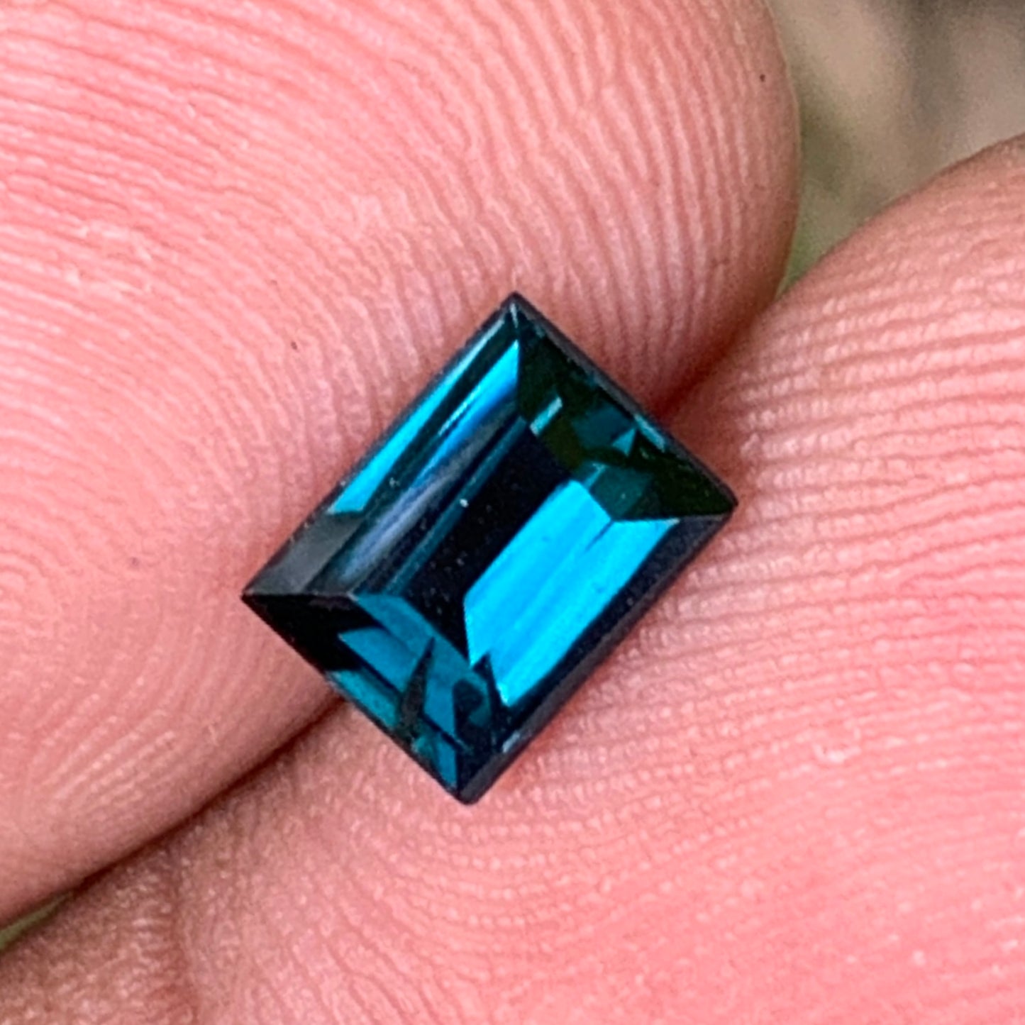 Teal Blue Spinel Baguette 1.08 Ct Loose Gemstone For Contemporary Jewelry 💎✨