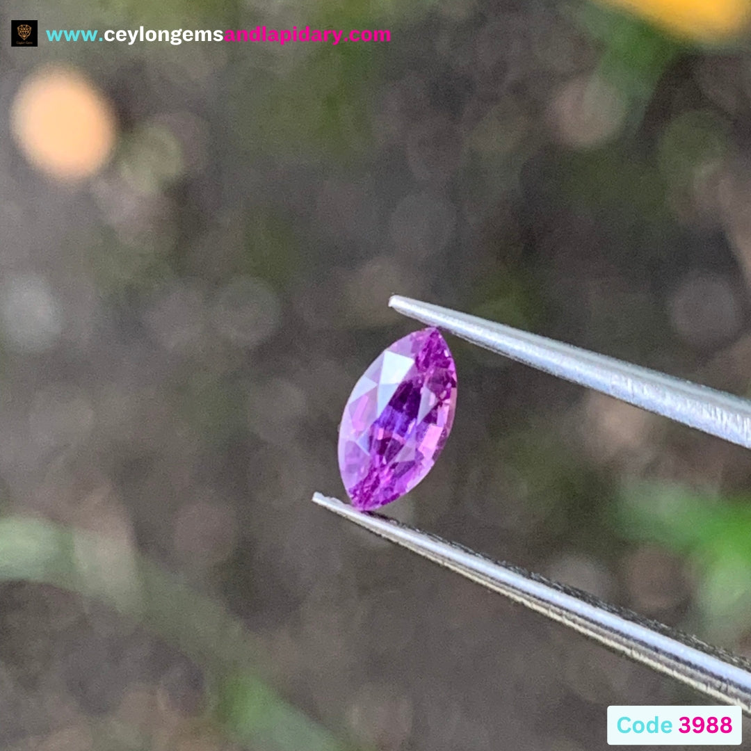 Purple Sapphire Marquise Heated Only 0.35 Ct Natural Loose Gemstone 💎✨