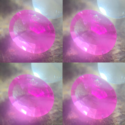 Pink Sapphire Oval 0.59 Ct Natural Loose Gemstone For Jewelry Making