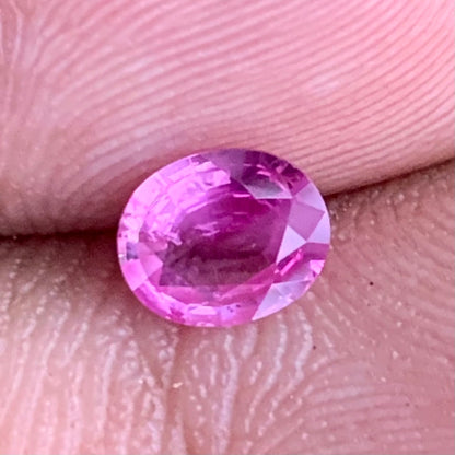 Pink Sapphire Oval 0.59 Ct Natural Loose Gemstone For Jewelry Making