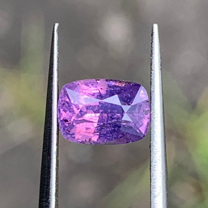Purplish Pink Sapphire Rectangular Cushion 1.56 Ct Natural Loose Gemstone For Jewelry Making 💎✨