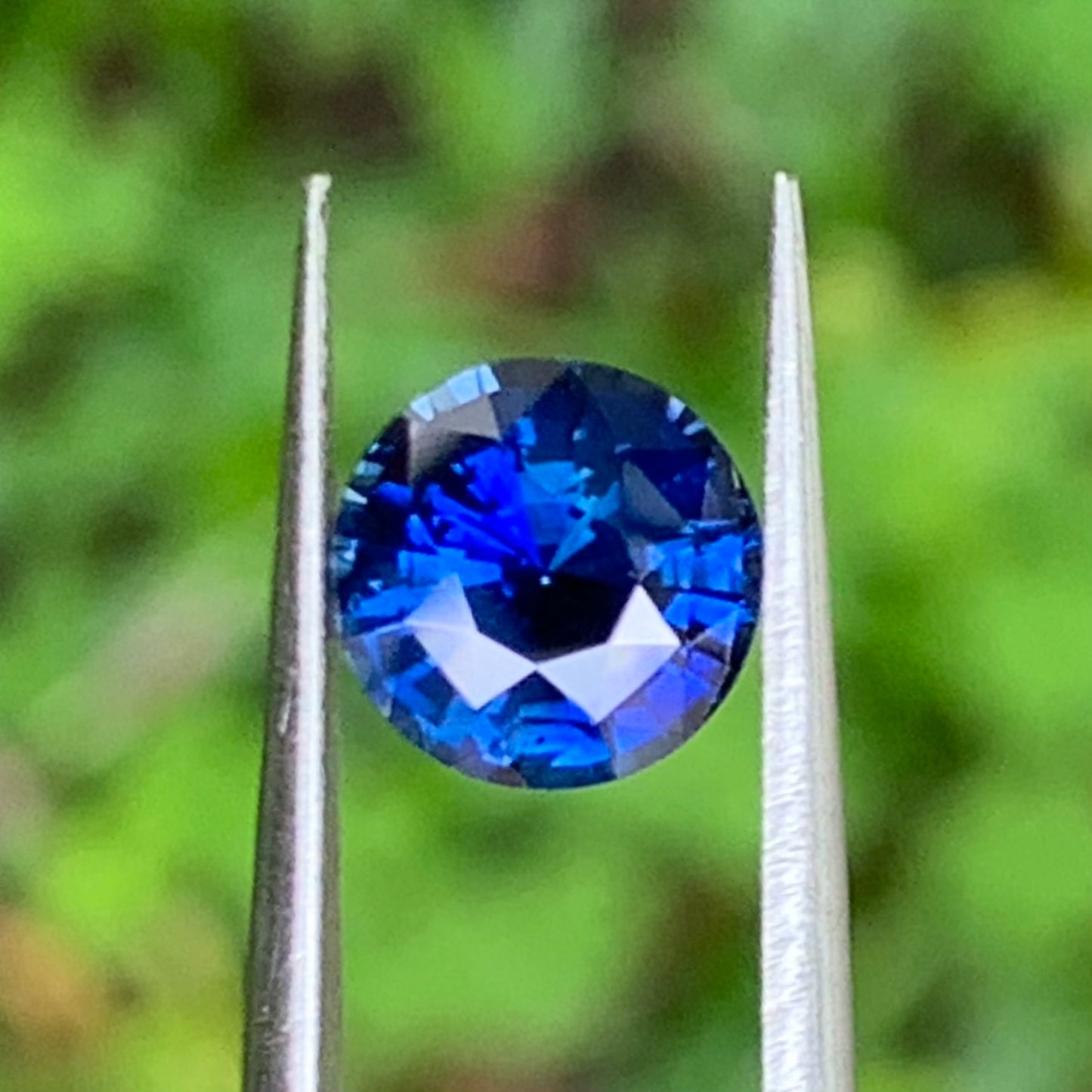 Blue Sapphire 7.1 mm Round Heated Only 1.70 Ct Natural Loose Gemstone For Jewelry Making